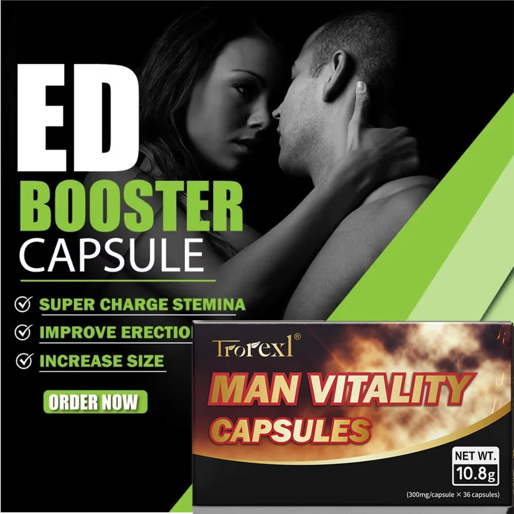 Man vitality capsule, Enhance Endurance,Size Increase Thicker male care–Ginseng, Epimedium