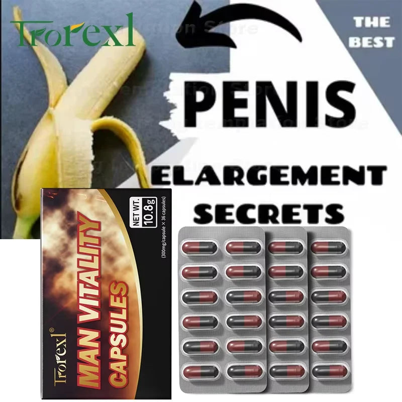 Man vitality capsule, Enhance Endurance,Size Increase Thicker male care–Ginseng, Epimedium