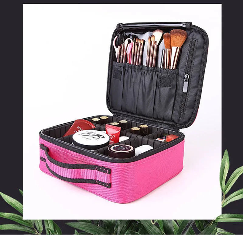 New Women Makeup Case Beauty Salon Tattoos Nail Art Tool Bin Case Travel Necessary Make Up Storage Box Waterproof Cosmetic Bag