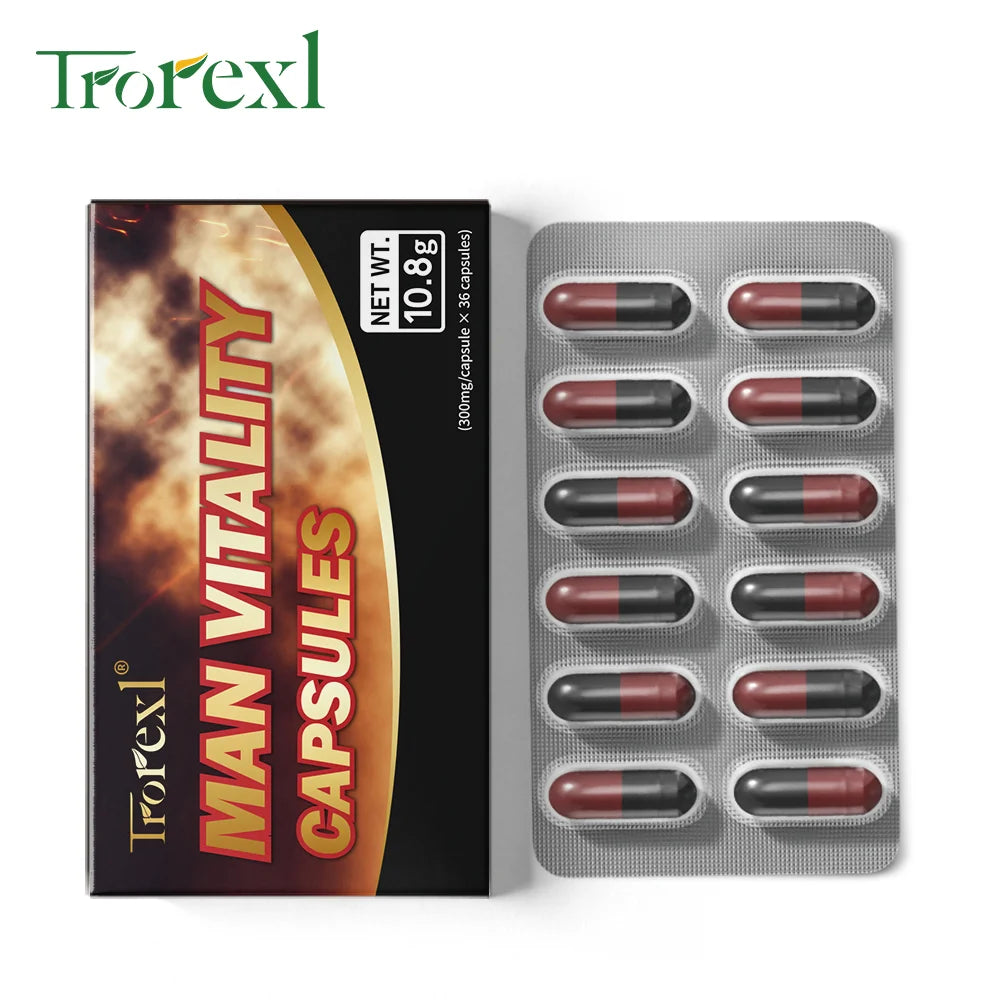 Man vitality capsule, Enhance Endurance,Size Increase Thicker male care–Ginseng, Epimedium