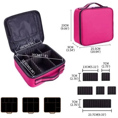 New Women Makeup Case Beauty Salon Tattoos Nail Art Tool Bin Case Travel Necessary Make Up Storage Box Waterproof Cosmetic Bag