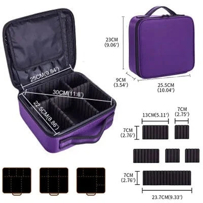 New Women Makeup Case Beauty Salon Tattoos Nail Art Tool Bin Case Travel Necessary Make Up Storage Box Waterproof Cosmetic Bag