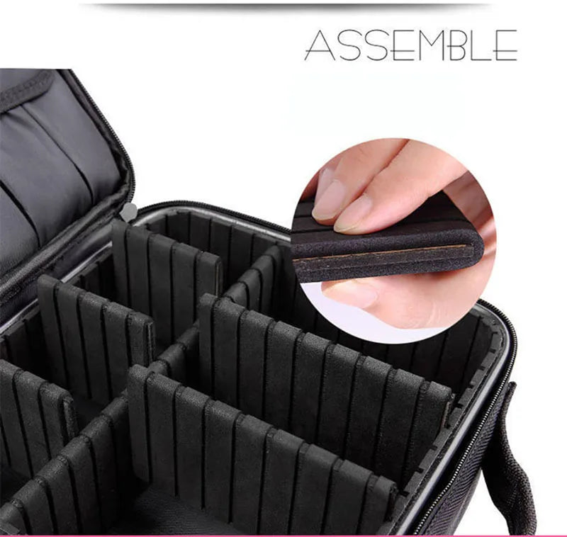 New Women Makeup Case Beauty Salon Tattoos Nail Art Tool Bin Case Travel Necessary Make Up Storage Box Waterproof Cosmetic Bag