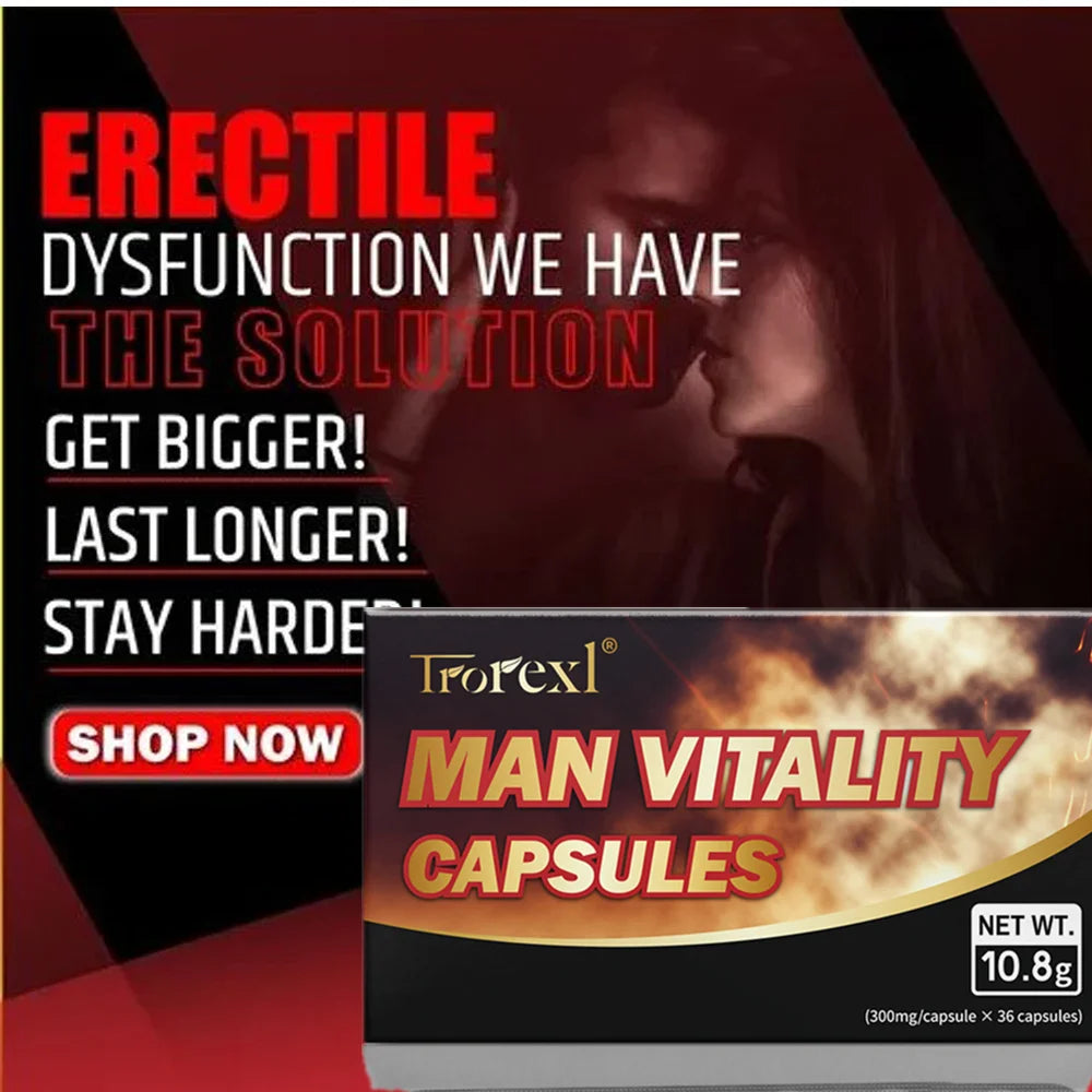 Man vitality capsule, Enhance Endurance,Size Increase Thicker male care–Ginseng, Epimedium