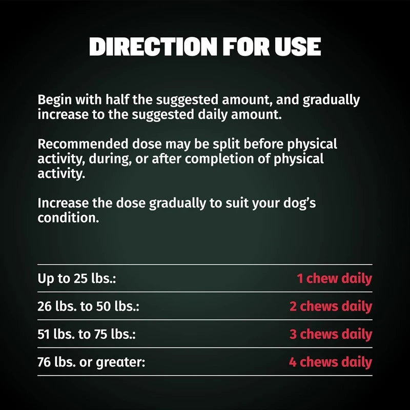 2X BULLY MAX Power Chews For Dogs, Increase Strength, Muscle, Weight Gain 2-in-1 Performance Health Supplement Weight Gainer